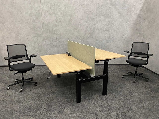 Steelcase/ interstuhl - complete duo werkplek 160x80 - afbeelding 1 van  27