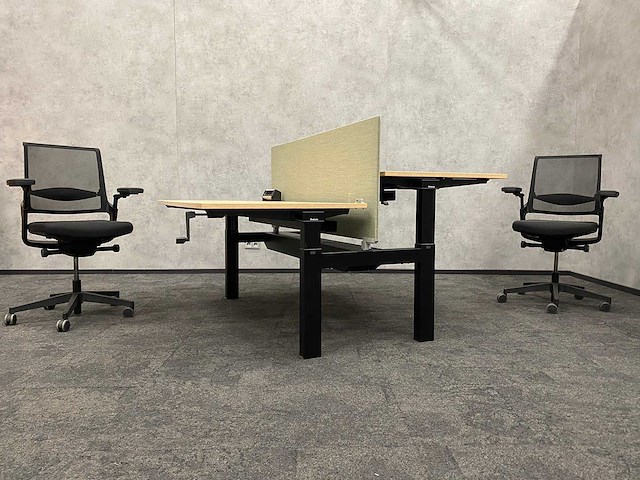 Steelcase/ interstuhl - complete duo werkplek 160x80 - afbeelding 12 van  27