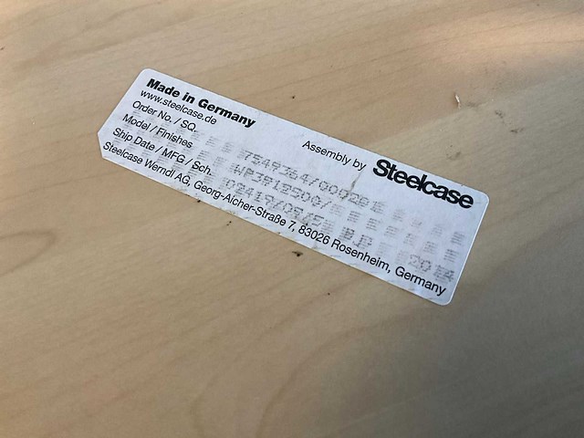 Steelcase kantinetafel (2x) - afbeelding 6 van  7