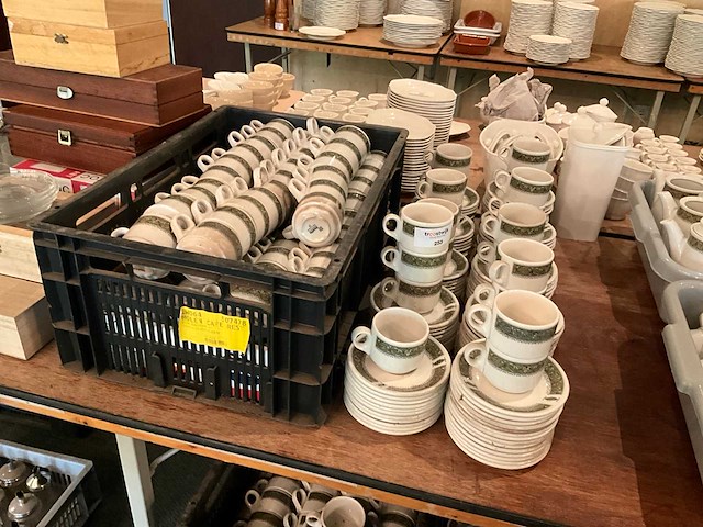 Steelite koffiekop en schotel (100x) - afbeelding 1 van  4