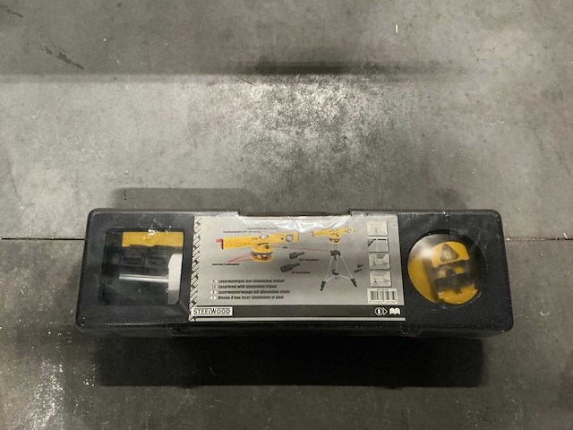 Steelwood laserwaterpas met aluminium statief - afbeelding 1 van  2