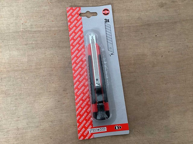 Steelwood werkmes 9mm (120x) - afbeelding 2 van  5