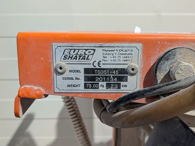 Steen-tafelzaagmachine - 600mm - 230v, euro shatal, ts351-45, 2019 - afbeelding 7 van  7