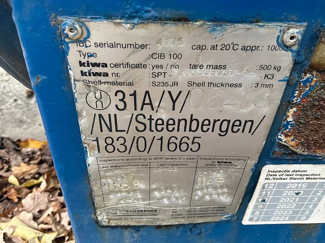 Steenbergen cib 100 brandstoftank - afbeelding 9 van  9