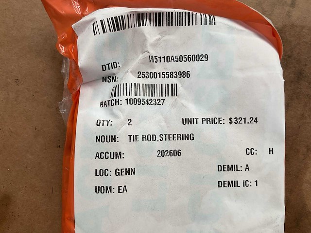 Steering tie rod (2x) - afbeelding 4 van  4