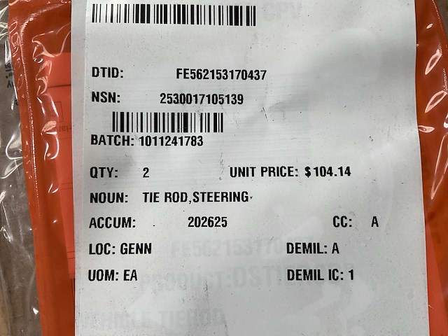 Steering tie rod (2x) - afbeelding 4 van  4