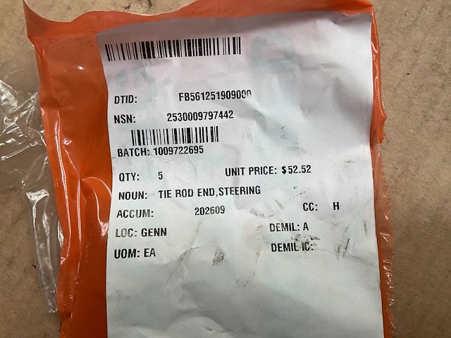 Steering tie rod end (5x) - afbeelding 1 van  1