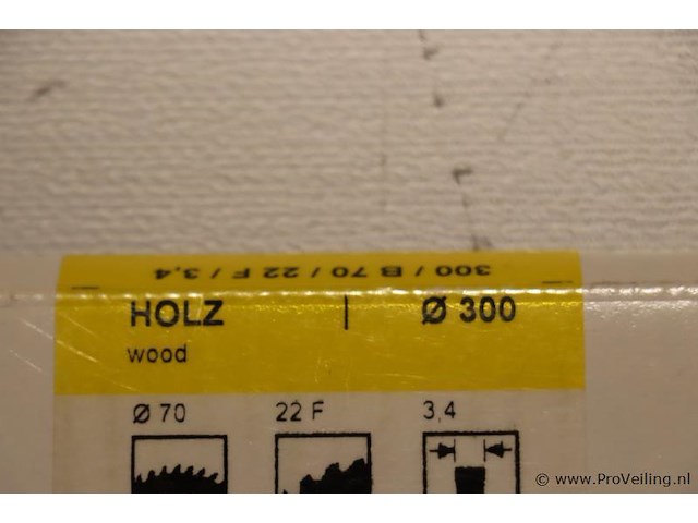 Stehle cirkelzaagblad 300x3,4/2,2x70 z=22 f - afbeelding 2 van  3