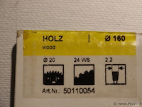Stehle hks - massiv cirkelzaagblad 160x2,2/1,6x20 z=24 ws - afbeelding 2 van  3