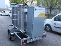 Steigeraanhanger euroscaffold voorzien van zes zijdelen, twee leuningen, vier loopplanken, schoren en diago... - afbeelding 3 van  5