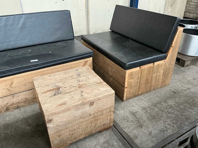 Steigerhout loungeset - afbeelding 2 van  5