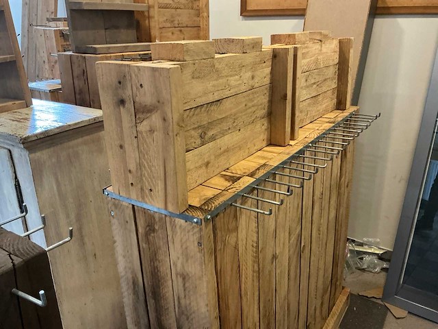 Steigerhout winkel inrichting (10x) - afbeelding 2 van  2