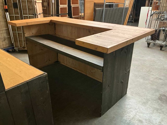 Steigerhouten barmeubel + backbar - afbeelding 4 van  7