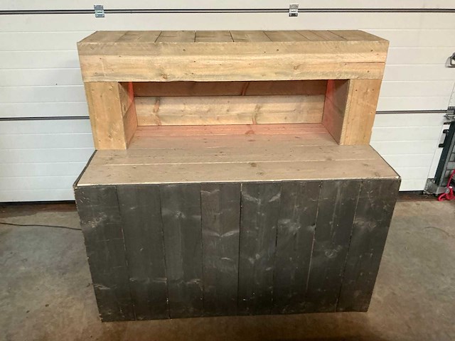 Steigerhouten barmeubel + backbar - afbeelding 4 van  11