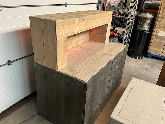 Steigerhouten barmeubel + backbar - afbeelding 5 van  11