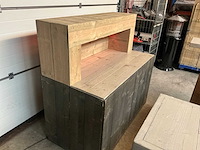 Steigerhouten barmeubel + backbar - afbeelding 5 van  11