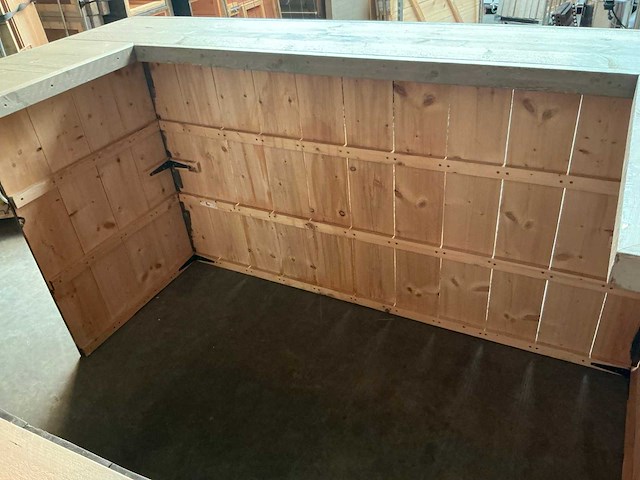Steigerhouten barmeubel + backbar - afbeelding 7 van  11