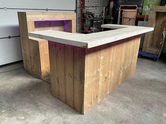 Steigerhouten barmeubel + backbar - afbeelding 2 van  8