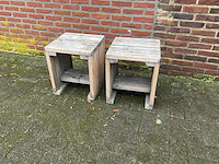 Steigerhouten krukjes (5x) - afbeelding 1 van  6