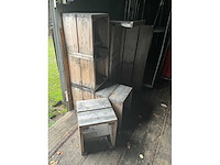 Steigerhouten krukjes (5x) - afbeelding 4 van  6