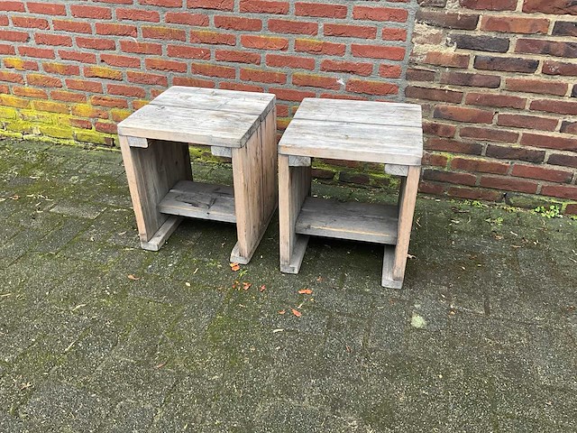 Steigerhouten krukjes (5x) - afbeelding 1 van  6