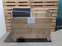 Steigerhouten kussenwagen, incl. kussens - afbeelding 1 van  10
