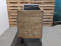 Steigerhouten kussenwagen, incl. kussens - afbeelding 6 van  10