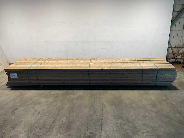Steigerhouten plank 'old look' 500x19,5x3 cm (102x) - afbeelding 2 van  9