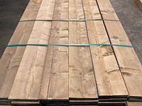 Steigerhouten plank 'old look' 500x19,5x3 cm (50x) - afbeelding 5 van  9