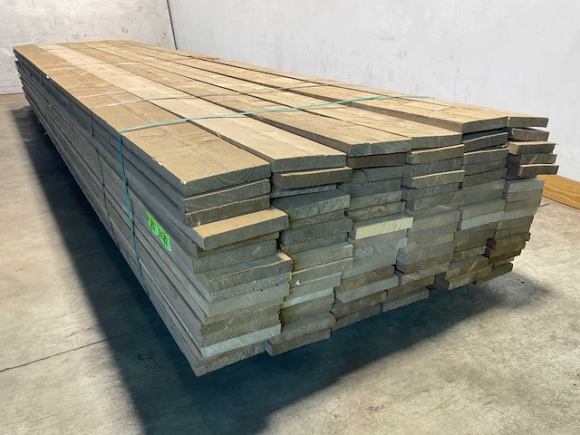 Steigerhouten plank 'old look' 500x19,5x3 cm (50x) - afbeelding 6 van  9