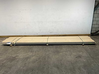 Steigerhouten plank vintage geborsteld 500x19,5x2,8 cm (18x) - afbeelding 2 van  7