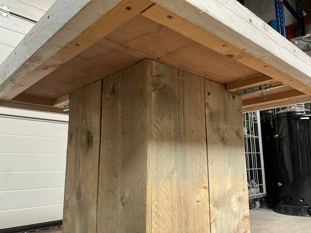 Steigerhouten tafel (6x) - afbeelding 2 van  2