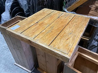 Steigerhouten tafel (8x) - afbeelding 1 van  1