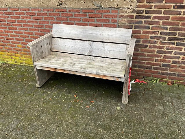 Steigerhouten terrasbank - afbeelding 1 van  6