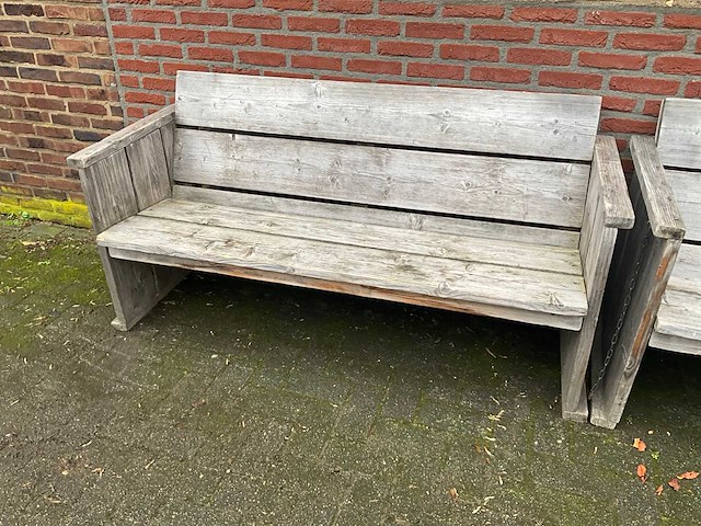Steigerhouten terrasbanken (2x) - afbeelding 4 van  7