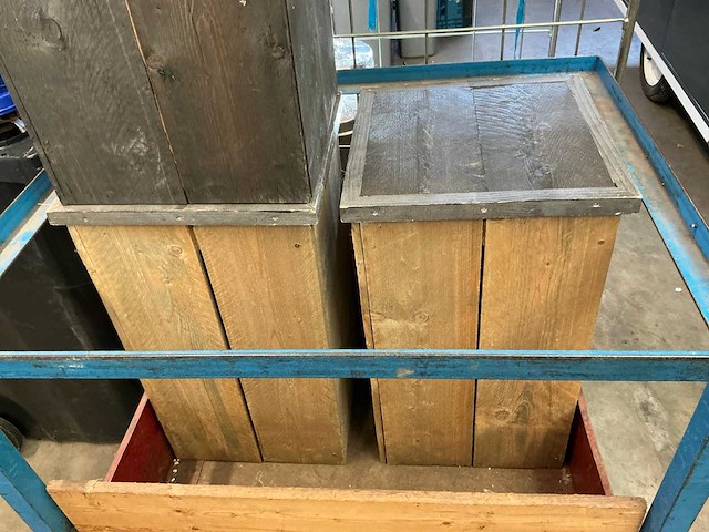 Steigerhouten zuil (4x) - afbeelding 3 van  4