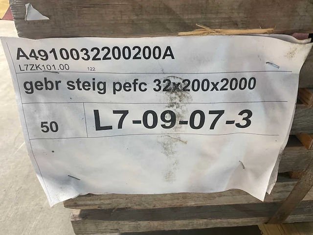Steigerplank gebruikt - 200x20x3,2 cm (100x) - afbeelding 9 van  9