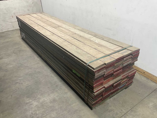 Steigerplank gebruikt - 400x20x3,2 cm (50x) - afbeelding 1 van  3