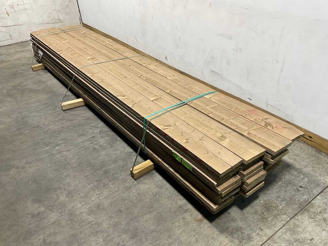 Steigerplank "old look" - 400x19,5x3 cm (46x) - afbeelding 1 van  8