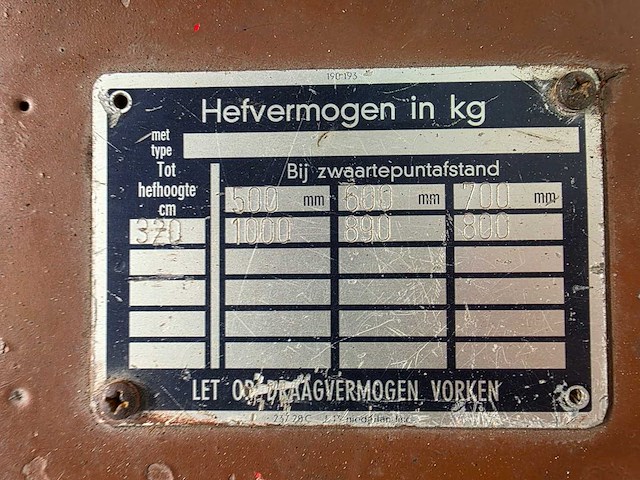 Steinbock - 1989 - efg1hc/320z - elektrische heftruck - afbeelding 11 van  12