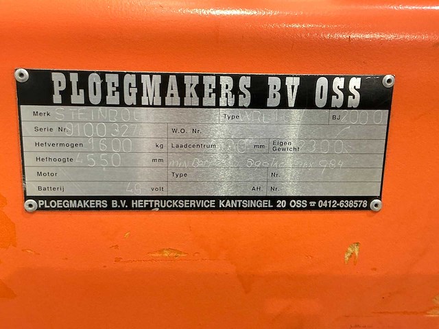 Steinbock - 2000 - wrl16 - reach truck - afbeelding 7 van  17