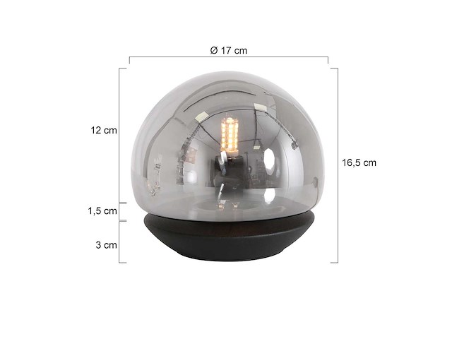 Steinhauer - ancilla 3104zw - table lamps (66x) - afbeelding 2 van  5