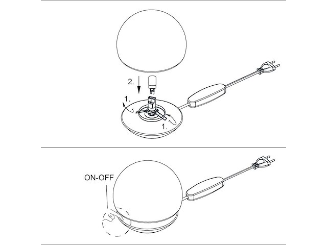 Steinhauer - ancilla 3104zw - table lamps (66x) - afbeelding 3 van  5
