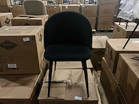 Stella velvet zwart eetkamerstoel (6x) - afbeelding 2 van  4