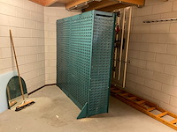 Stelling met paneelrekken