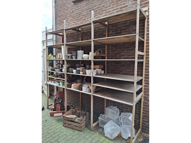 Stelling zonder inhoud zelf afbreken 3 m breed, 290 cm hoog, 70 cm diep - afbeelding 2 van  3
