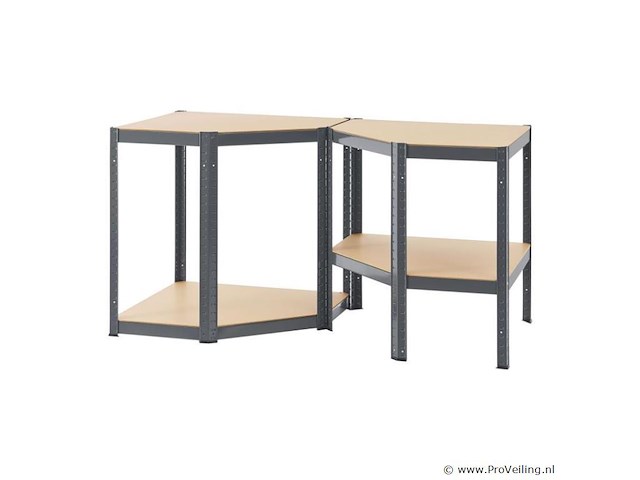 Stellingkast / opbergrek - corner easy - 160 x 75 x 75cm - afbeelding 14 van  14