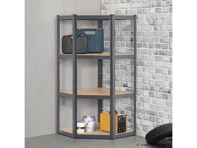 Stellingkast / opbergrek - corner easy - 160 x 75 x 75cm - afbeelding 7 van  14