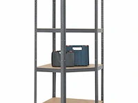 Stellingkast / opbergrek - corner easy - 160 x 75 x 75cm - afbeelding 12 van  14