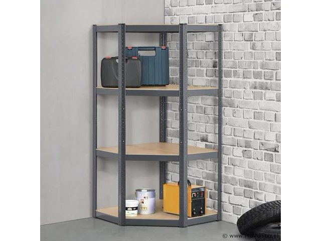 Stellingkast / opbergrek - corner easy - 160 x 75 x 75cm - afbeelding 7 van  14